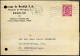 Post Card From Deerlijk To St-Andries-Brugge - "Tissage De Deerlijk S.A." - 1935-1949 Sellos Pequeños Del Estado
