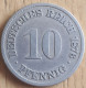 DEUTSCHLAND: 10 PFENNIG 1876 A KM 4 XF - 10 Pfennig