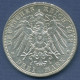 Preußen 3 Mark 1912 A, Kaiser Wilhelm II., J 103 Vz/st (m6341) - 2, 3 & 5 Mark Argento