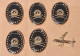 Persian, Iran , Iranian Five Officer School Badges پنج سنجاق سینه  آموزشگاه  نیروی زمینی ارتش - Esercito