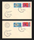 4695/ Viet Nam (Vietnam) N°359/360 30/3/1965 Fdc Non Dentelé Imperf Espace Space Lettre Cover Briefe Cosmos  - Asien