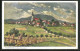 AK Hochkirch, Ortsansicht Mit Kirche Und Czorneboh  - Hochkirch
