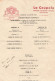 MENU - LA COUPOLE - BRASSERIE - RESTAURANT - DANCING - PARIS - 102, Boulvard MONTPARNASSE - 1945 - (18x26cm) état. - Menus