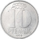 République Démocratique Allemande, 10 Pfennig, 1978, Berlin, Aluminium, TTB - 10 Pfennig