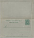 REGNO D'ITALIA B3 - 1892 BIGLIETTO POSTALE TIPO 'STEMMA' DA C. 5 VERDE (FONDO RIGATO) NUOVO FILAGRANO B3 - Stamped Stationery