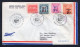 CUBA 1960 FDC Covert To England. ILLUSTRATED Advertising. Surcharged Stamps (p54) - Storia Postale
