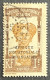 FRAGA0105U1 - Bantu Woman Overprinted AEF - 1 F Used Stamp - Afrique Equatoriale - Gabon - 1924 - Gebruikt