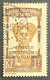 FRAGA0105U1 - Bantu Woman Overprinted AEF - 1 F Used Stamp - Afrique Equatoriale - Gabon - 1924 - Oblitérés