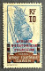 FRAGA0093U - Warrior - Overprinted AEF - 10 C Used Stamp - Afrique Equatoriale - Gabon - 1926 - Used Stamps