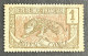 FRCG048MNH - Leopard - 1 C MNH Stamp W/o Gum - Middle Congo - 1907 - Ongebruikt
