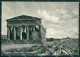 Agrigento Città Tempio Concordia PIEGHINA Foto FG Cartolina KV7465 - Agrigento