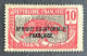 FRCG093U2 - Leopard - Overprinted AEF - 10 C Used Stamp - Middle Congo - 1925 - Oblitérés