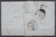 L. Datée 11 Avril 1859 De LIEGE Càd LIEGE /11 AVR. 1859 Pour BEAUNE Côte D'Or - Càd "BELG. / AMB.CALAIS.C" - Port "6" Au - 1858-1862 Medallions (9/12)