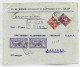 OMF SYRIE SYRIE 20C SEMEUSE BRUN +10C ROUGE + MERSON 60CX2 LETTRE COVER REC HALEP 1922 TO GERMANY - Lettres & Documents