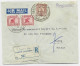 IRAQ IRAK 10FX2+40F LETTRE COVER REC AIR MAIL BAGHDAD AS SAMAWAL  1947 + VERSO 4FX3 TO EGYPTE - Irak