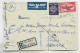 ISRAEL 5+100 LETTRE COVER AVION REC TEL AVIV 1951 TO FRANCE - Brieven En Documenten