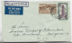 INDIA 1Re+ 14as LETTRE COVER REG AIR MAIL CALCUTTA 1955 TO USA ETATS UNIS - Brieven En Documenten