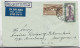INDIA 1Re+ 14as LETTRE COVER REG AIR MAIL CALCUTTA 1955 TO USA ETATS UNIS - Lettres & Documents