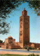 Maroc - Marrakech - La Mosquée De La Koutoubia Et Le Marabout - Carte Dentelée - CPSM Grand Format - Carte Neuve - Voir  - Marrakech