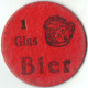 DR Deutschland 3.Reich Biermarke Bier Marke Aus Pappe - 1 Glas Bier - Deutsche Kriegsmarine 2.WK - Marine - 1939-45