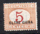 Oltre Giuba 1925  Segnatasse N. 1 Nuovo MLH* Sassone 45 Euro; - Oltre Giuba