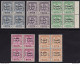 1958 IRAQ - Stanley Gibbons N.  O460/464/466/467/468 Block Of Four - MNH** - Iraq