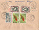 COMORES - 95 FR. 8 STAMP  FRANKING ON REGISTERED AIR COVER FROM FOMBONI TO FRANCE -1968 - Lettres & Documents