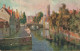 ARTS - Peintures Et Tableaux - La Rivière Traversant La Ville - Carte Postale Ancienne - Pintura & Cuadros