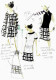 Dessin De Mode Croquis Pour PIERRE BALMAIN D'un  Manteau, D'un Cardigan D'une Robe Et D'une Jupe 1960 Dessin - Altri & Non Classificati
