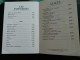 Delcampe - MENU  CARTE DU CAFE DE FLORE FIN DES ANNEES 1980    SAINT GERMAIN DES PRES A PARIS - Menus