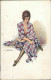 BERTIGLIA SIGNED 1920s POSTCARD - WOMAN - N. 2043 (5469) - Bertiglia, A.