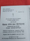 Doodsprentje Maria Van Den Berghe / Hamme 1/8/1923 Bornem 24/11/1994 ( Emiel Verstappen ) - Religion &  Esoterik
