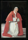 AK Papst Paul VI. Im Roten Umhang Auf Den Knien Betend  - Papes