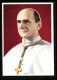 AK Portrait Von Papst Paul VI. Mit Kreuzkette  - Popes