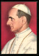 AK Papst Paul VI. Aus Dem Profil Mit Seinem Pileolus  - Popes