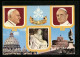 AK Papst Paul VI. Und Papst Johannes XXIII., Petersdom, Jesusdarstellung  - Popes