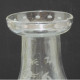 Delcampe - -VASE A JACINTHE VERRE Soufflé XIXe Gravé D'un Héron Herbes & Roseaux Déco   E - Vases