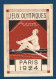 France - Carte Postale - CPA - Jeux Olympiques - Aviron - Entier Postal - 1924 - Olympic Games