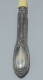 Delcampe - -ANCIENNE CUILLERE A BOUILLIE MANCHE ARGENT Fourré Poinçon MINERVE Monogrammé    E - Silverware