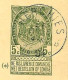 Sterstempel Depot-relais HERCHIES 26 NOVE 1894 Op Entier (cote COBA 50) ; Beschadigde Onderkant ! - Postmarks With Stars