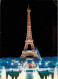 75 - Paris - Tour Eiffel - Jets D'eau Du Trocadéro - Vue De Nuit - CPM - Voir Scans Recto-Verso - Tour Eiffel