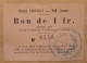 SOMME (80)  HAM - Château D'ESTOUILLY  1 Franc 27-2-1916  N° 8440 - Bonos