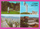 310882 / Bulgaria - Stara Zagora - 4 View Monument Lenin Centrum Panorama City Monument 1987 PC Bulgarie Bulgarien  - Monuments