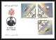 4063/ YAR Mi N°332/334 (nord Yemen) Espace Space Lettre Cover Briefe Cosmos 15/4/1964 Kennedy Overprint Fdc  - Yémen