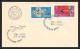 4695/ Viet Nam (Vietnam) N°359/360 30/3/1965 Fdc Non Dentelé Imperf Espace Space Lettre Cover Briefe Cosmos  - Viêt-Nam