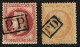 80c (n°32) Obl. P.P Et 40c (n°38) Obl. PD. Les 2 Timbres Signés SCHELLER. Luxe. - 1849-1876: Classic Period
