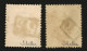 80c (n°32) Obl. P.P Et 40c (n°38) Obl. PD. Les 2 Timbres Signés SCHELLER. Luxe. - 1849-1876: Période Classique