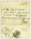 1811 P.87.P BOBBIO En Rouge Sur Lettre Avec Texte Pour PARIS. Superbe. - 1792-1815: Dipartimenti Conquistati