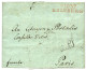 An 10 P.103.P RHINBERG Rouge Sur Lettre Pour PARIS. RARE. Luxe. - 1792-1815: Départements Conquis