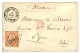 Bureau Central - SHANGHAI : 1861 40c (n°16) Pd Obl. CECB.Cl (frappe Superbe) + CORPS EXP. CHINE Bau CENTRAL Sur Envelopp - Army Postmarks (before 1900)
